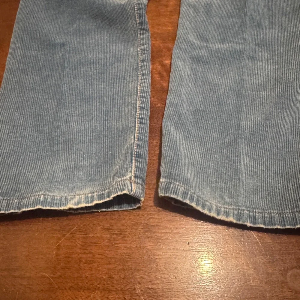 Vintage 1980s Banana Republic Blue Corduroy Pants Straight Leg 29x32 Classic